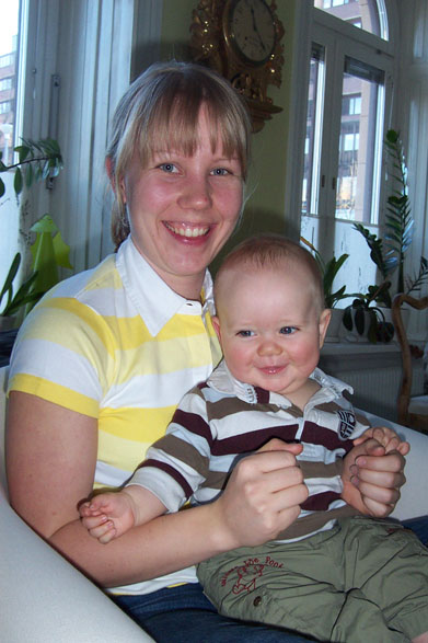 Sara och Patrik på besök