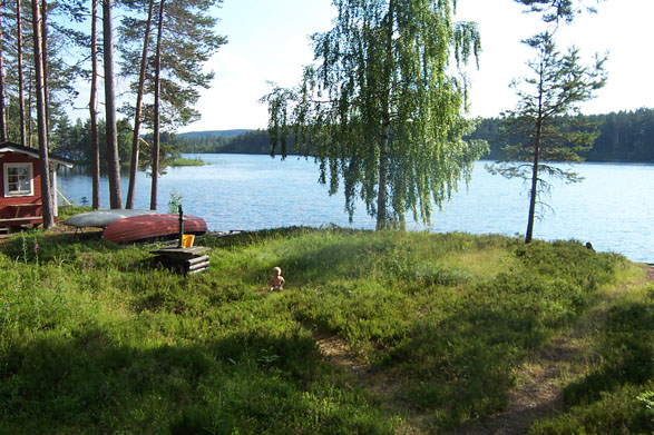 Vid sommmarstugan vid Hällefors
