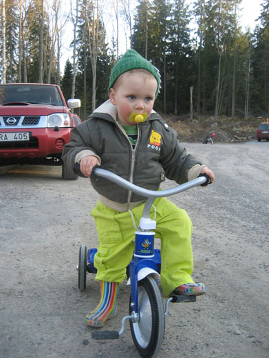 Lånar Alexanders trehjuling